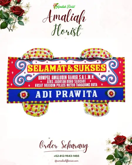 Papan Bunga Ucapan Selamat Bangle